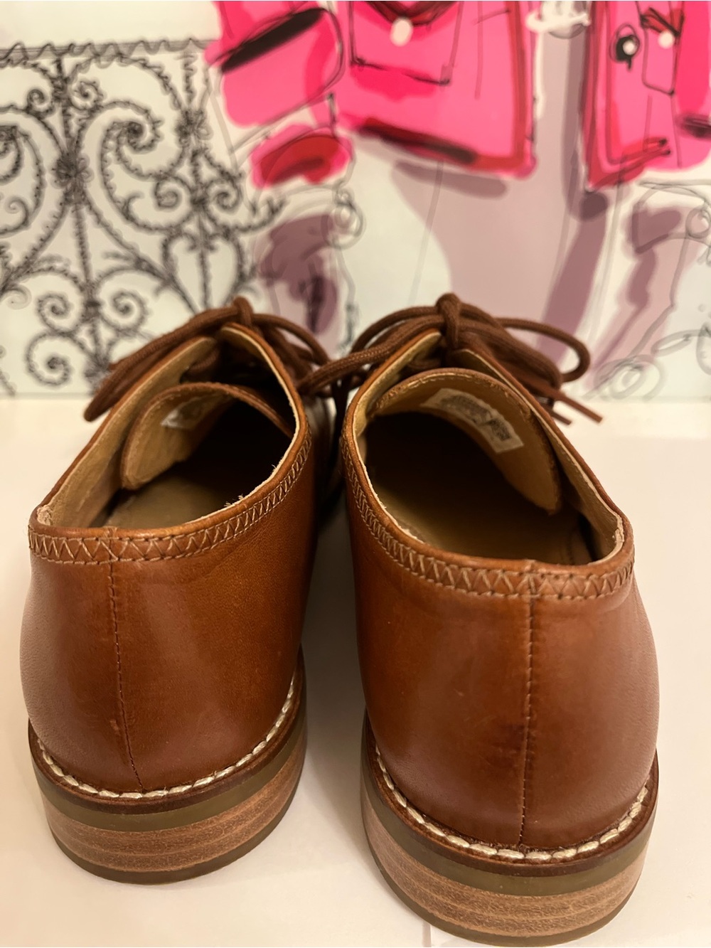 Sperry Women's Classic Cognac/Brown Leather Kiltie Tassel Loafers - Size 8 - Picture 5 of 9